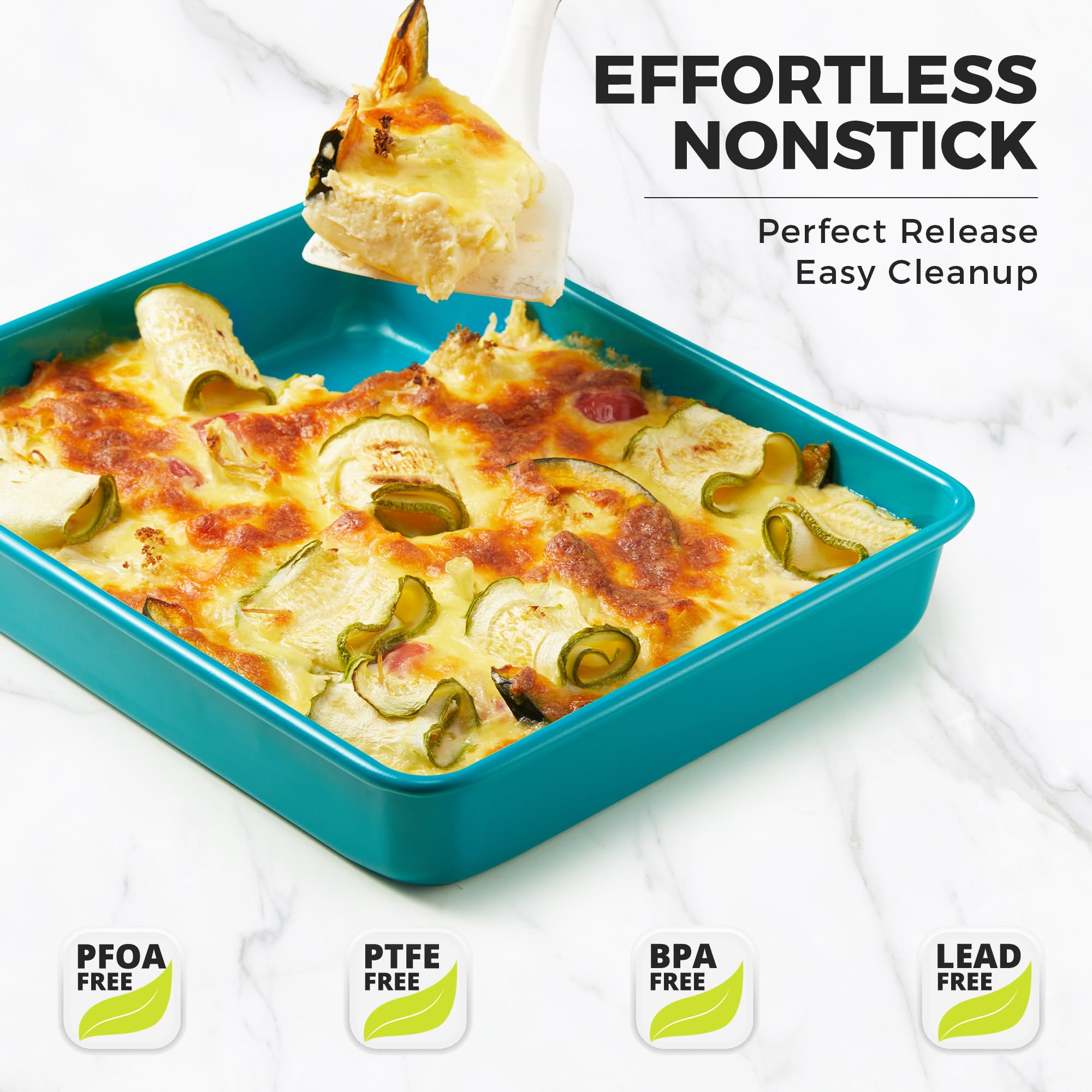 Deep Baking Pans Set, Multi-Depth 13/11/9 Inch (3-Pack)