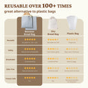 Reusable Beeswax Bread Bags, Large 17x12.6" (2-Pack)