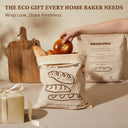Reusable Beeswax Linen Bread Bags, XL 17x13.5" (2-Pack)