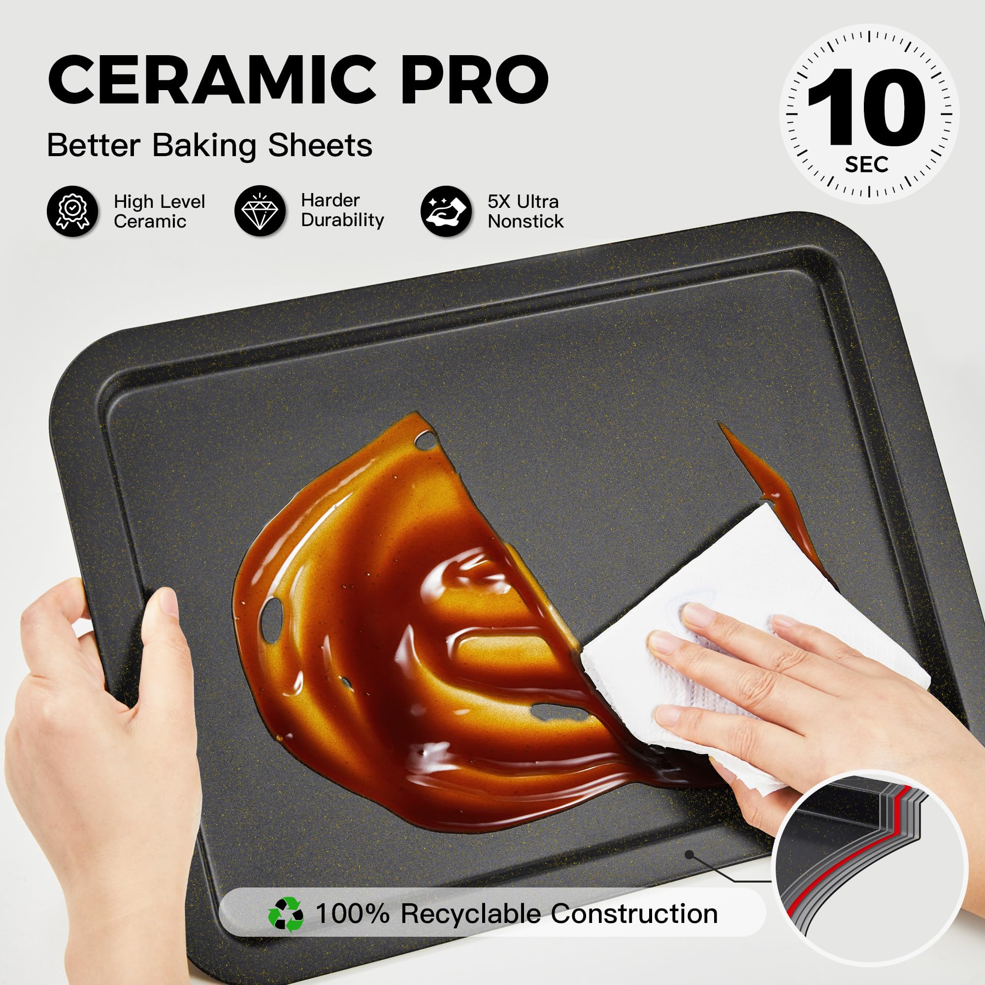 Nonstick Baking Sheet Set (3-Piece)