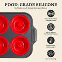 Silicone Donut Pan with Metal Frame 3.35 Inch