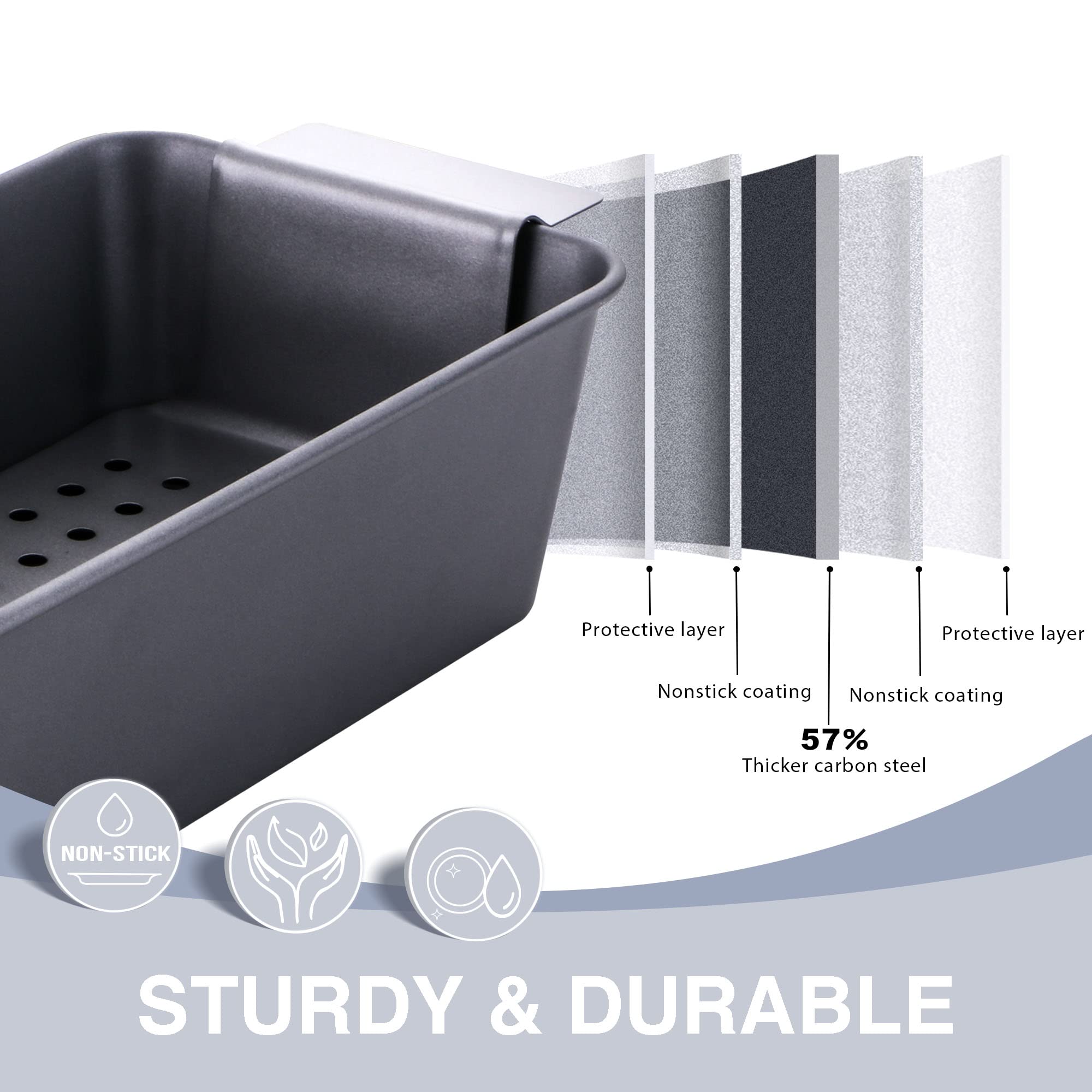 Nonstick Meatloaf Pan with Insert, 9×5