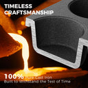 Cast Iron Muffin Pan, Pre-Seasoned 6-Cup (2-Pack)