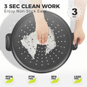 Rust-Free Pizza Pan with Holes, 14 Inch, 0.8mm Thick (2-Pack)