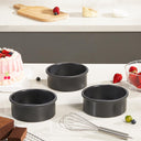 Round Cake Pan, 6 Inch with 120 Parchment Papers (6-Pack)