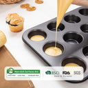 Muffin Pan 12-Cup & Mini Loaf Pan 8-Cavity Combo Set