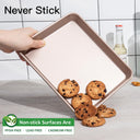 Toaster Oven Pan, 1/8 Sheet Pan, 9.7x7.5 (2-Pack)