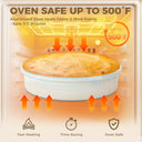 Diamond Texture Ceramic Cake Pan, 9 Inch (2-Pack)