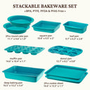Ceramic Stackable Bakeware Set (9-Piece)
