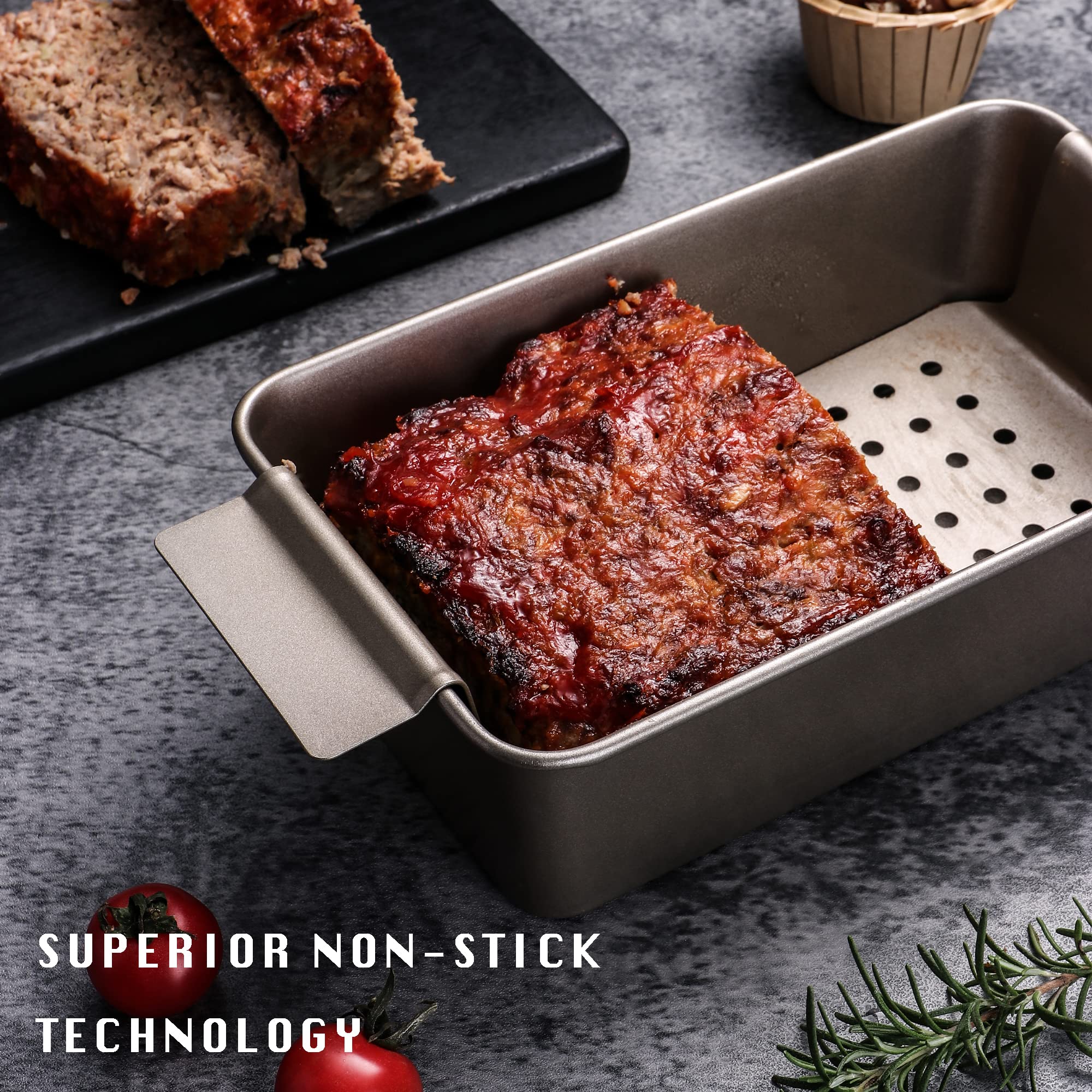 Nonstick Meatloaf Pan with Insert, 9×5