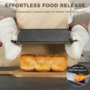 2-in-1 Cast Iron Loaf Pan with Lid, 9x5 Inch