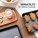 Toaster Oven Pan, 1/8 Sheet Pan, 9.7x7.5 (2-Pack)