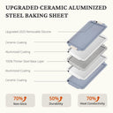 Ceramic Baking Sheet Pan Set of 3
