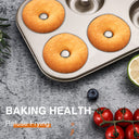 Donut Pan, Upgraded Deepened 6-Cavity (2-Pack)