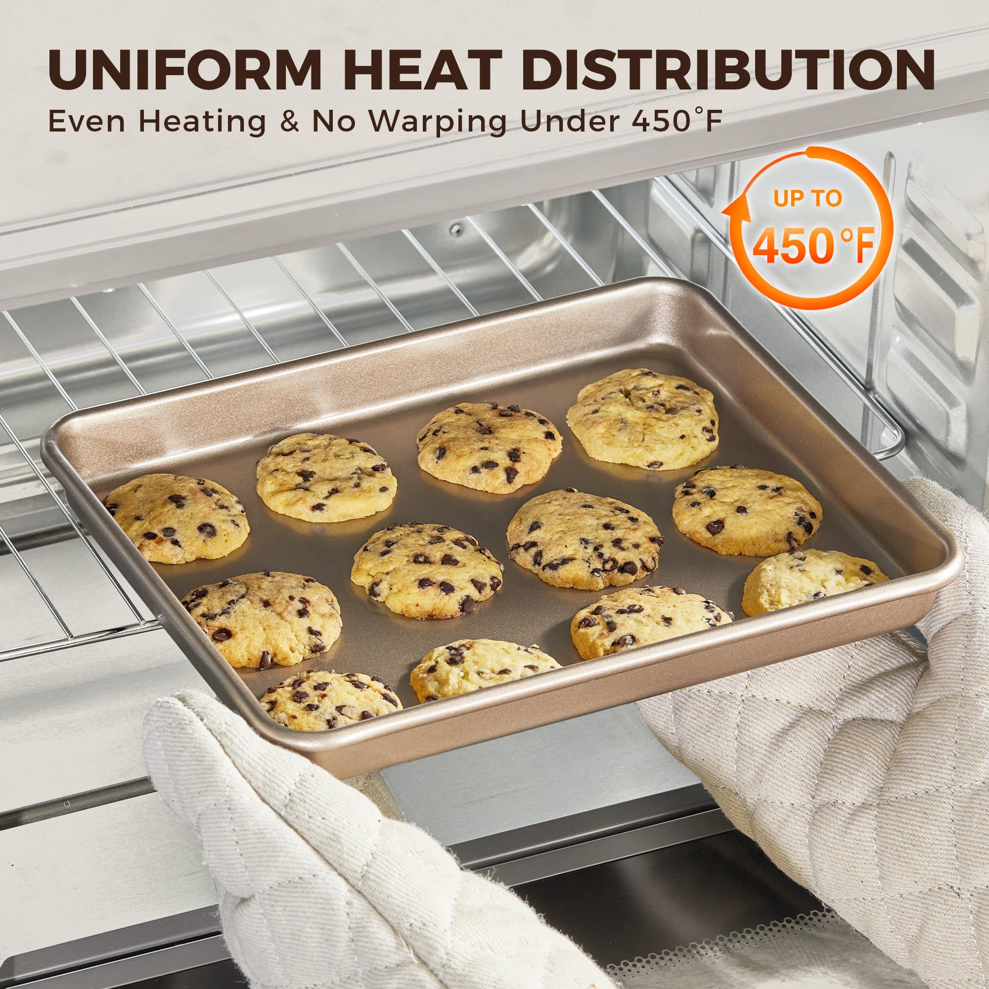 Nonstick Toaster Oven Sheet Pan, 11×9 (2-Pack)