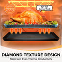 Baking Sheet Pan Set with Diamond Texture (3-Piece)