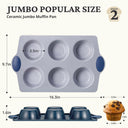 6 Cup Jumbo Ceramic Muffin Pan