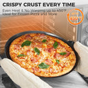 Rust-Free Pizza Pan with Holes, 14 Inch, 0.8mm Thick (2-Pack)
