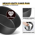 Round Cake Pan, 6 Inch with 120 Parchment Papers (6-Pack)