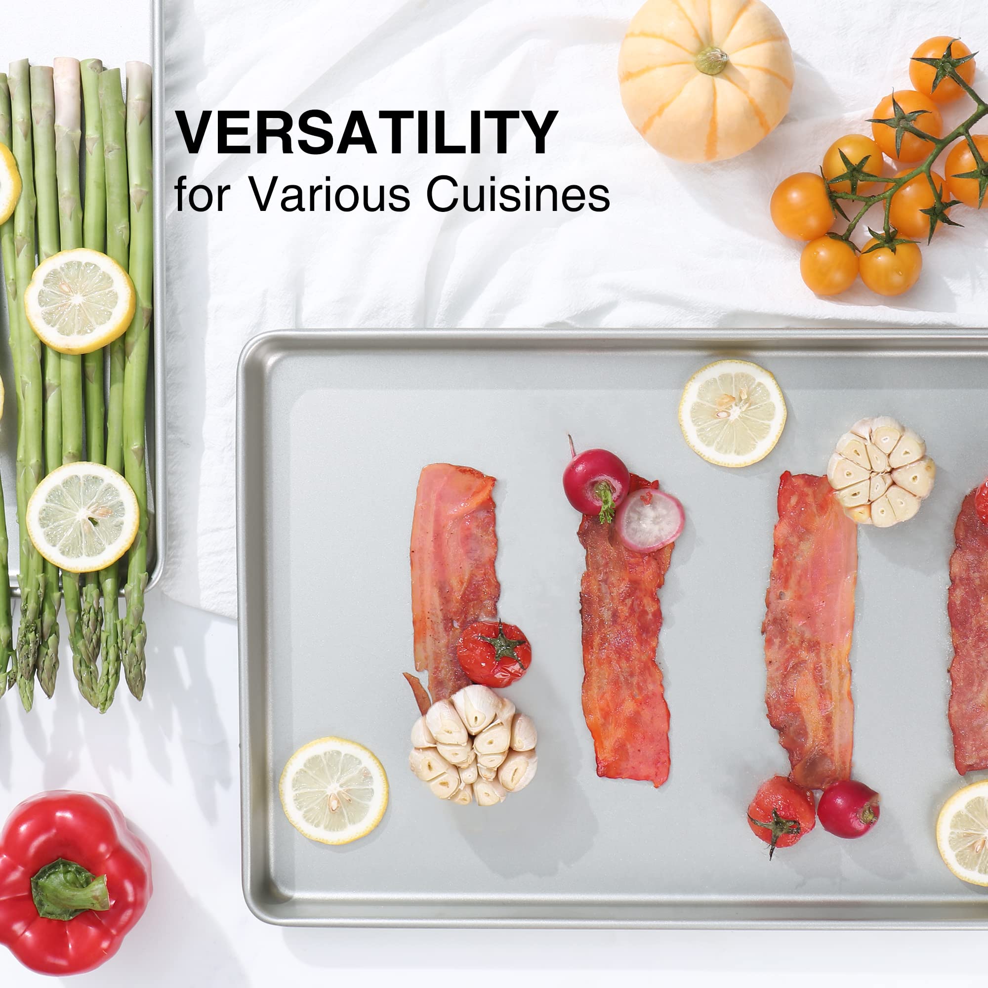 Carbon Steel Nonstick Half Sheet Pan (2-Pack)