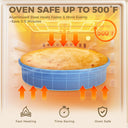 Diamond Texture Ceramic Cake Pan, 9 Inch (2-Pack)