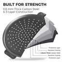 Rust-Free Pizza Pan with Holes, 14 Inch, 0.8mm Thick (2-Pack)