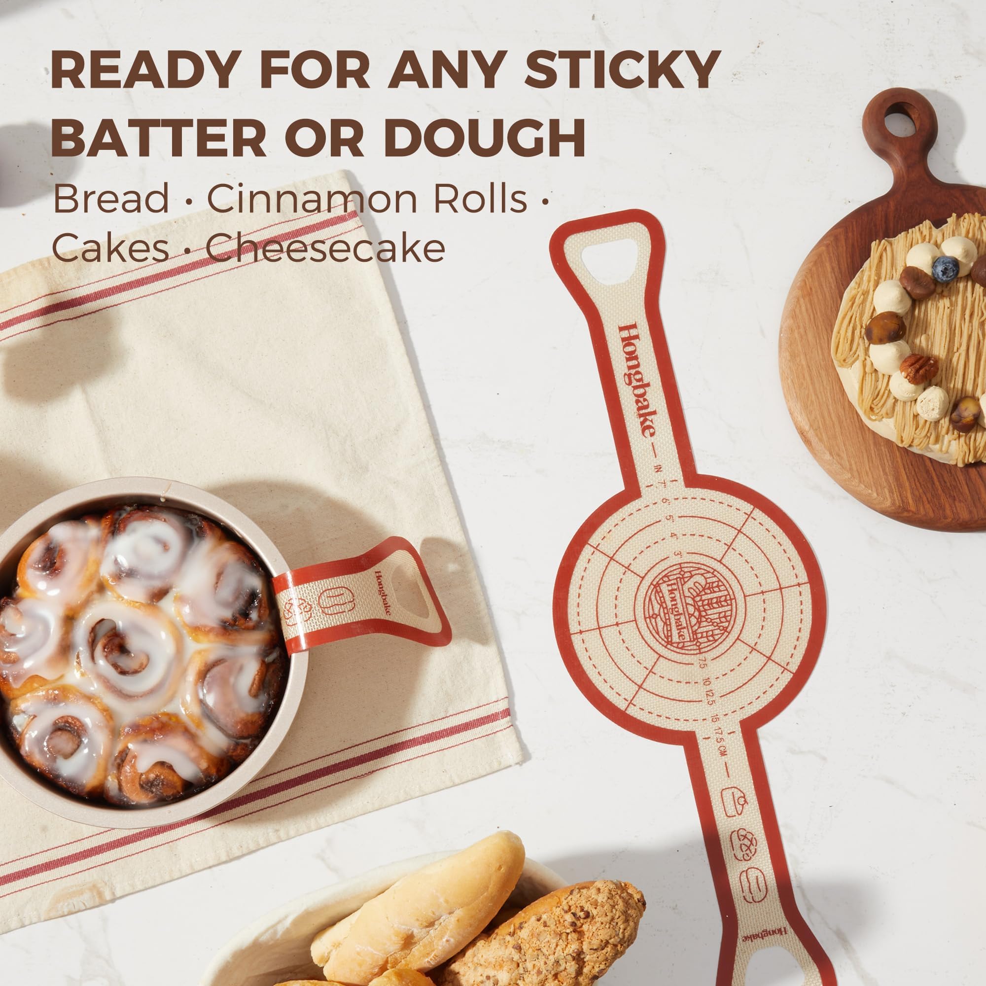 8-Inch Deep Round Cake Pans (2-Pack) with Silicone Slings (2-Pack)