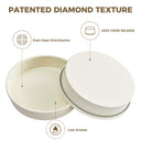 Diamond Texture Ceramic Cake Pan, 9 Inch (2-Pack)