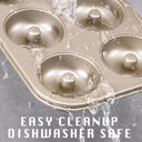 Donut Pan, Upgraded Deepened 6-Cavity (2-Pack)