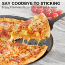 Rust-Free Pizza Pan with Holes, 14 Inch, 0.8mm Thick (2-Pack)