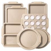 Ceramic Nonstick Aluminized Steel Bakeware Set (21-Piece)