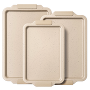 Ceramic Nonstick Aluminized Steel Baking Sheet Set (3-Piece)