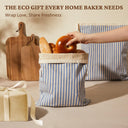 Organic Cotton & Beeswax Bread Bags