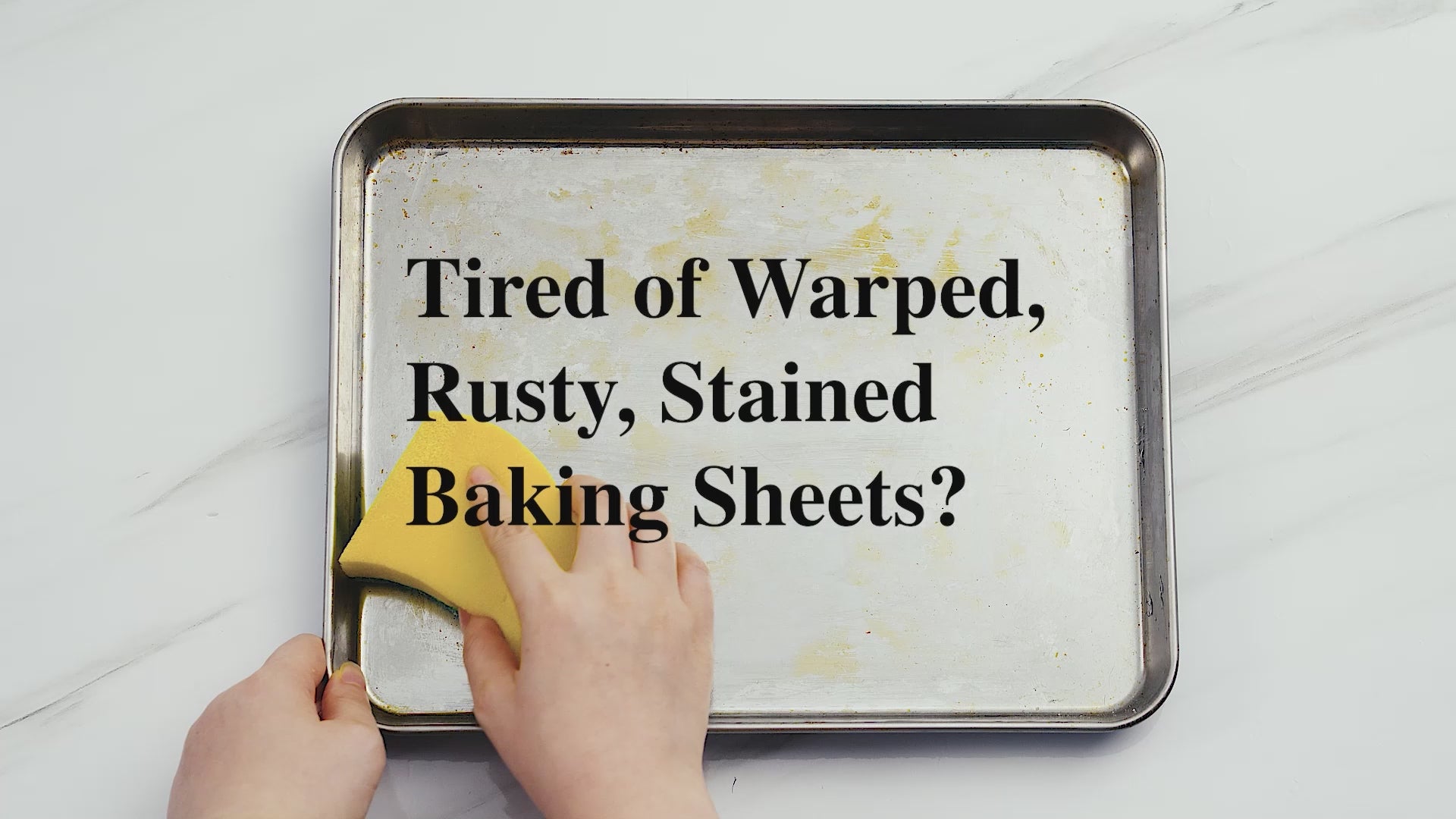 Load video: Mirror Finish Baking Sheet, Rack &amp; Silicone Mat Set (7-Piece)