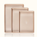 rose gold Diamond Pattern Nonstick Bakeware 3-Piece Set by HONGBAKE
