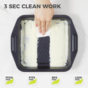 Wave texture nonstick bakeware set with nine essential pieces designed for even heating and reduced oil contact