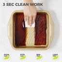 Wave texture nonstick bakeware set with nine essential pieces designed for even heating and reduced oil contact